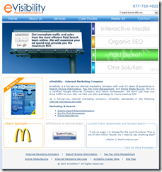Internet Marketing Company - Search Engine Optimization Company - eVisibility_1196422867796