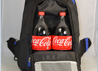Example of Storage Space - Large Main Storage Compartment with 2 x Large 2 Liter Coke Bottles
