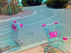 two shopping trolleys an example of the imager...