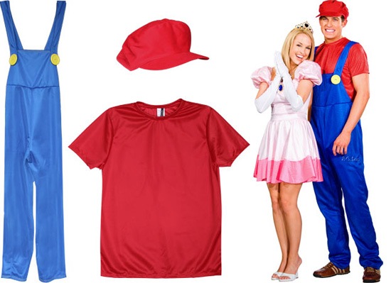 Princess Peaches and Mario Costumes