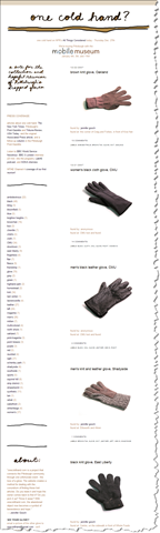 One Cold Hand? Reuniting lost gloves online