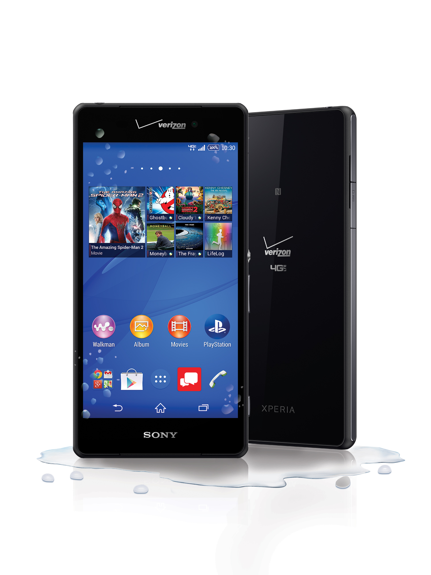 Sony Xperia Z3v: Waterproof, PlayStation®4 Gaming with Remote Play, Photography, and Verizon 4G LTE