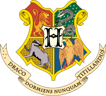English: Coat of arms of Hogwarts school of wi...